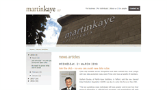 Desktop Screenshot of blog.martinkaye.co.uk