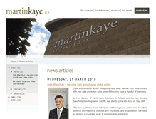 Tablet Screenshot of blog.martinkaye.co.uk